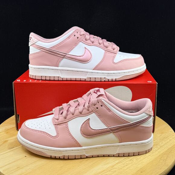 Nike Shoes - NEW Nike Dunk Low Pink Glaze Velvet NBY DO6485-600 GS Womens Size 7.5 / 6Y